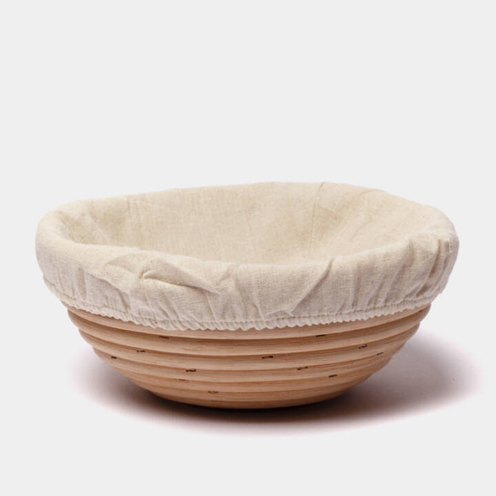 Cestino Per Lievito Naturale Joyyy Con Fodera, Ovale 25 Cm, In Rattan, Per Panetteria - 4